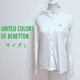 ユナイテッドカラーズオブベネトン(UNITED COLORS OF BENETTON.)のユナイテッドカラーオブベネトン　ラッシュガード【L】刺繍ロゴ プール　海　ジム(水着)