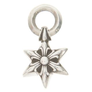 クロムハーツ(Chrome Hearts)のCHROME HEARTS クロムハーツ STAR CHARM/6ポイントスターチャーム シルバーネックレストップ(ネックレス)