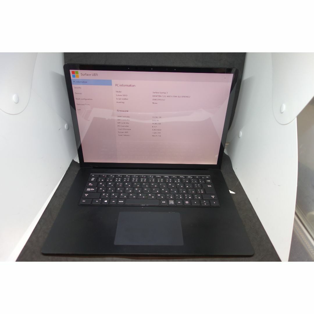 Microsoft(マイクロソフト)の252）ジャンクSurface Laptop3 AMD Ryzen5/15インチ スマホ/家電/カメラのPC/タブレット(ノートPC)の商品写真