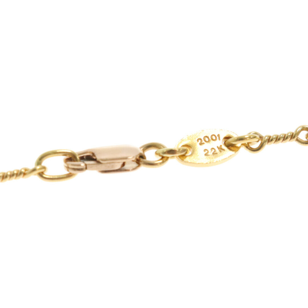 Chrome Hearts(クロムハーツ)のCHROME HEARTS クロムハーツ 22K NECKCHAIN T18/ツイストチェーン18inch ゴールド ネックレスチェーン メンズのアクセサリー(ネックレス)の商品写真