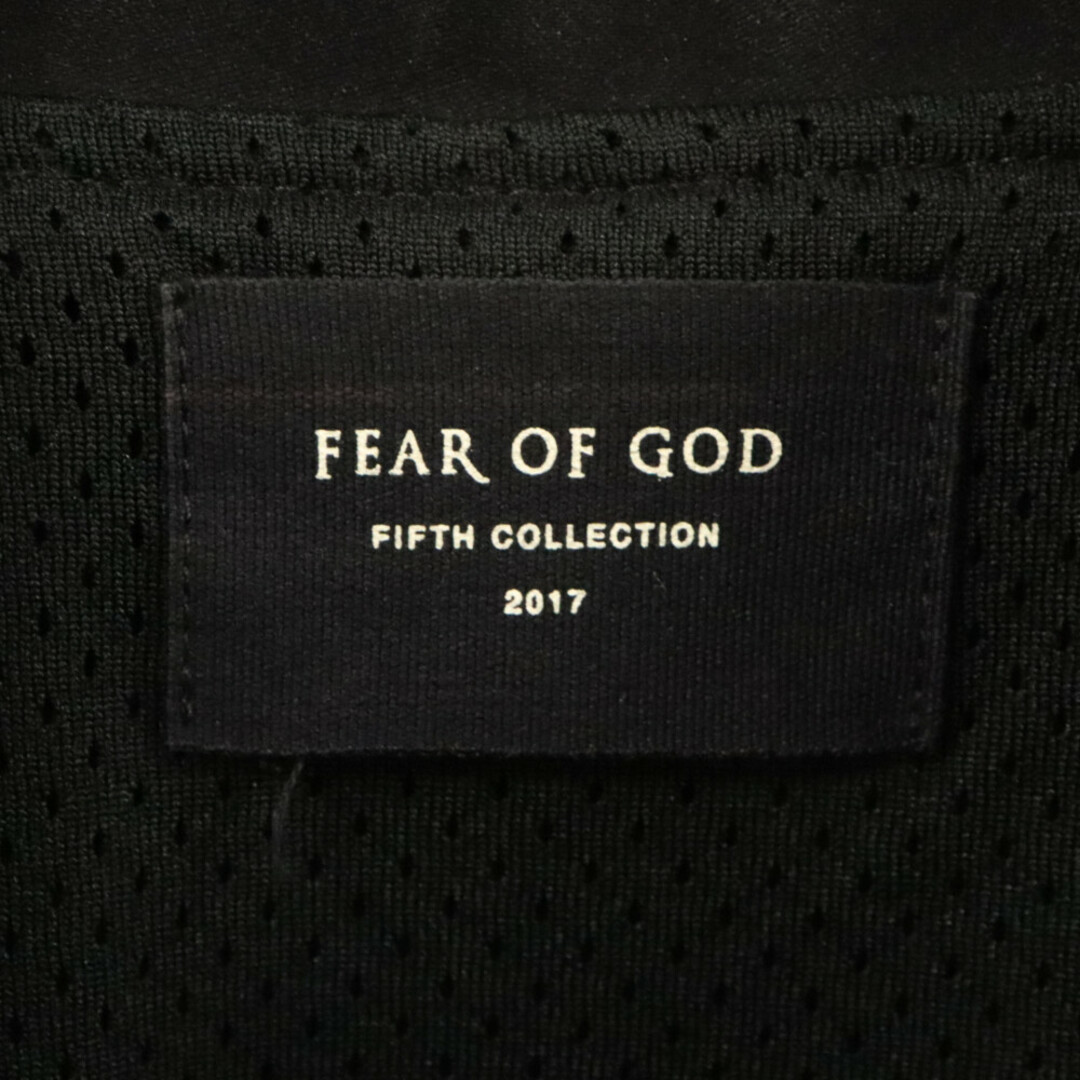 FEAR OF GOD(フィアオブゴッド)のFEAR OF GOD フィアオブゴッド 5TH COLLECTION MANUEL BASEBALL JACKET バックロゴ ベースボール ボンバージャケット ブラック メンズのジャケット/アウター(フライトジャケット)の商品写真