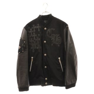 CHROME HEARTS クロムハーツ LETTERMAN JACKET クロスパッチ レターマンジャケット スタジャン ブラック