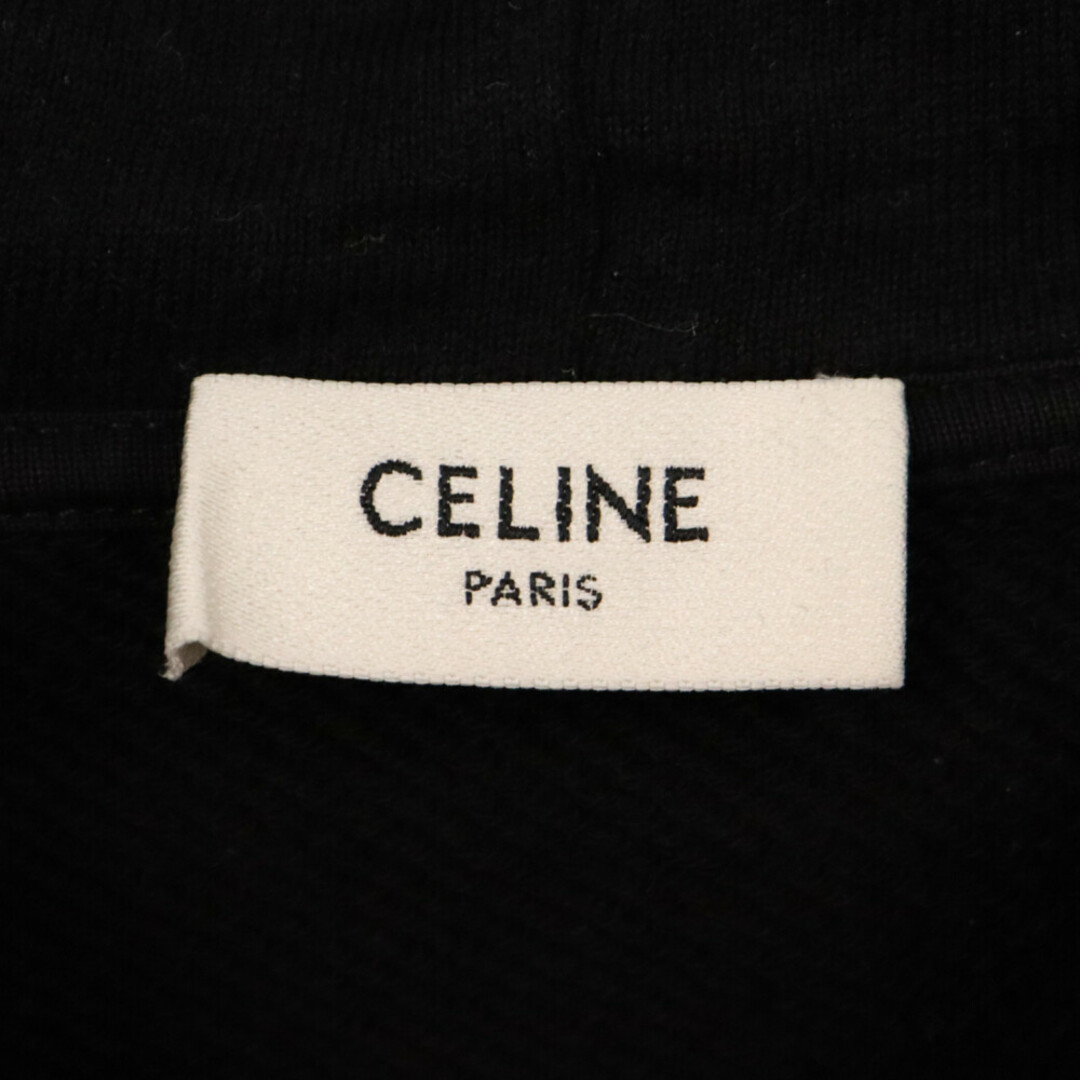 celine(セリーヌ)のCELINE セリーヌ トリオンフ刺繍 スウェット パーカー ブラック 2Y35D450I メンズのトップス(パーカー)の商品写真