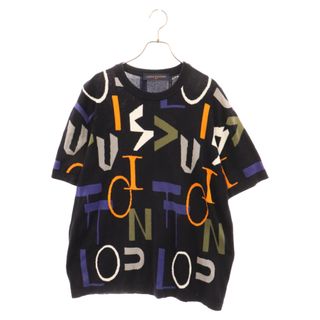 LOUIS VUITTON - LOUIS VUITTON ルイヴィトン LVSE エレクトリックインターシャ半袖ニットTシャツ カットソー ブラック RM202M USO HJN15W