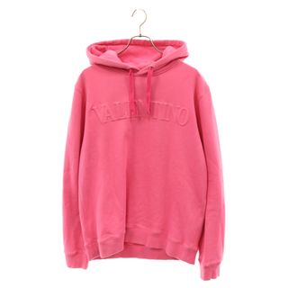 VALENTINO - VALENTINO ヴァレンチノ 22SS LOGO COTTON HOODIE XV3MF21D84D ロゴ プルオーバーパーカー フーディー ピンク