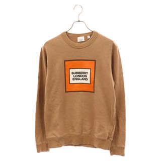 バーバリー(BURBERRY)のBURBERRY バーバリー Sweat shirts Mit Logo Patch ミットロゴパッチ スウェット セーター ブラウン 4559628(スウェット)