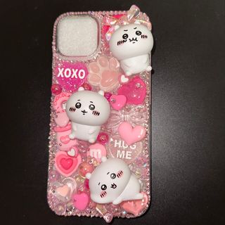 チイカワ(ちいかわ)のちいかわ デコ電 iPhoneケース スマホケース(iPhoneケース)