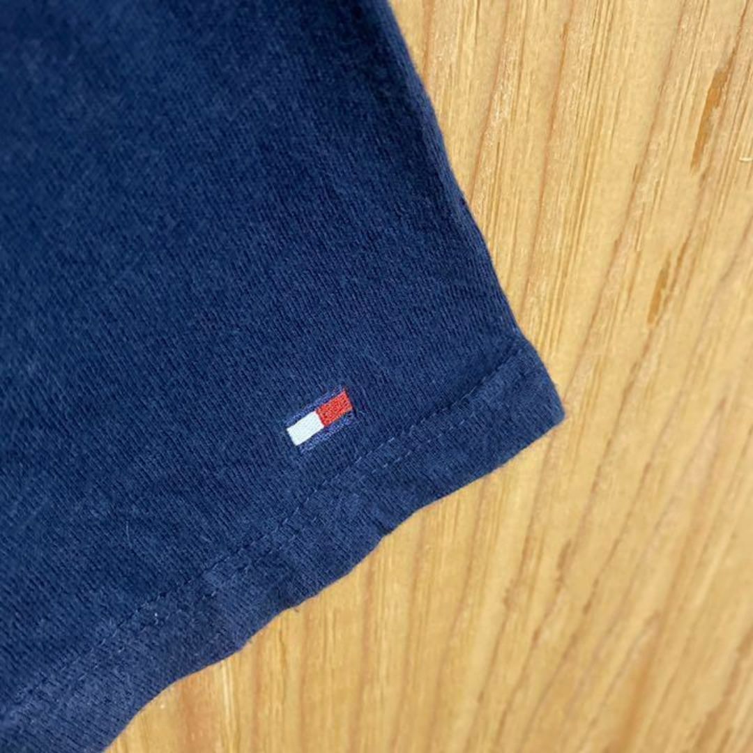 TOMMY HILFIGER(トミーヒルフィガー)のトミーヒルフィガー Tシャツ レッド ネイビー XXL USA古着 90s 半袖 メンズのトップス(Tシャツ/カットソー(半袖/袖なし))の商品写真