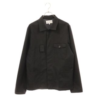 マルタンマルジェラ(Maison Martin Margiela)のMaison Margiela メゾンマルジェラ 20SS フロントポケット シャツジャケット ブラック S50DL0426 S44330(フライトジャケット)