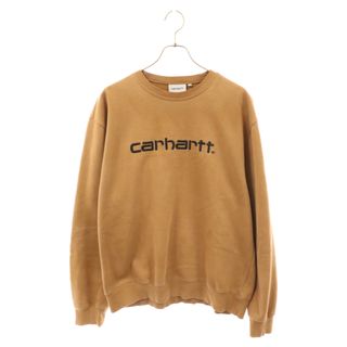 Carhartt WIP カーハート ダブリューアイピー CARHARTT SWEATSHIRT I027092 ロゴ刺繍 クルーネックスウェットトレーナー ブラウン(スウェット)