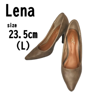 【23.5cm(L)】Lena レナ レディース クロコダイル風 パンプス(ハイヒール/パンプス)