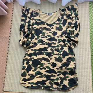 アベイシングエイプ(A BATHING APE)のBAPE レディース ワンピース 迷彩 軟らかい 薄手 かわいい 夏(その他)