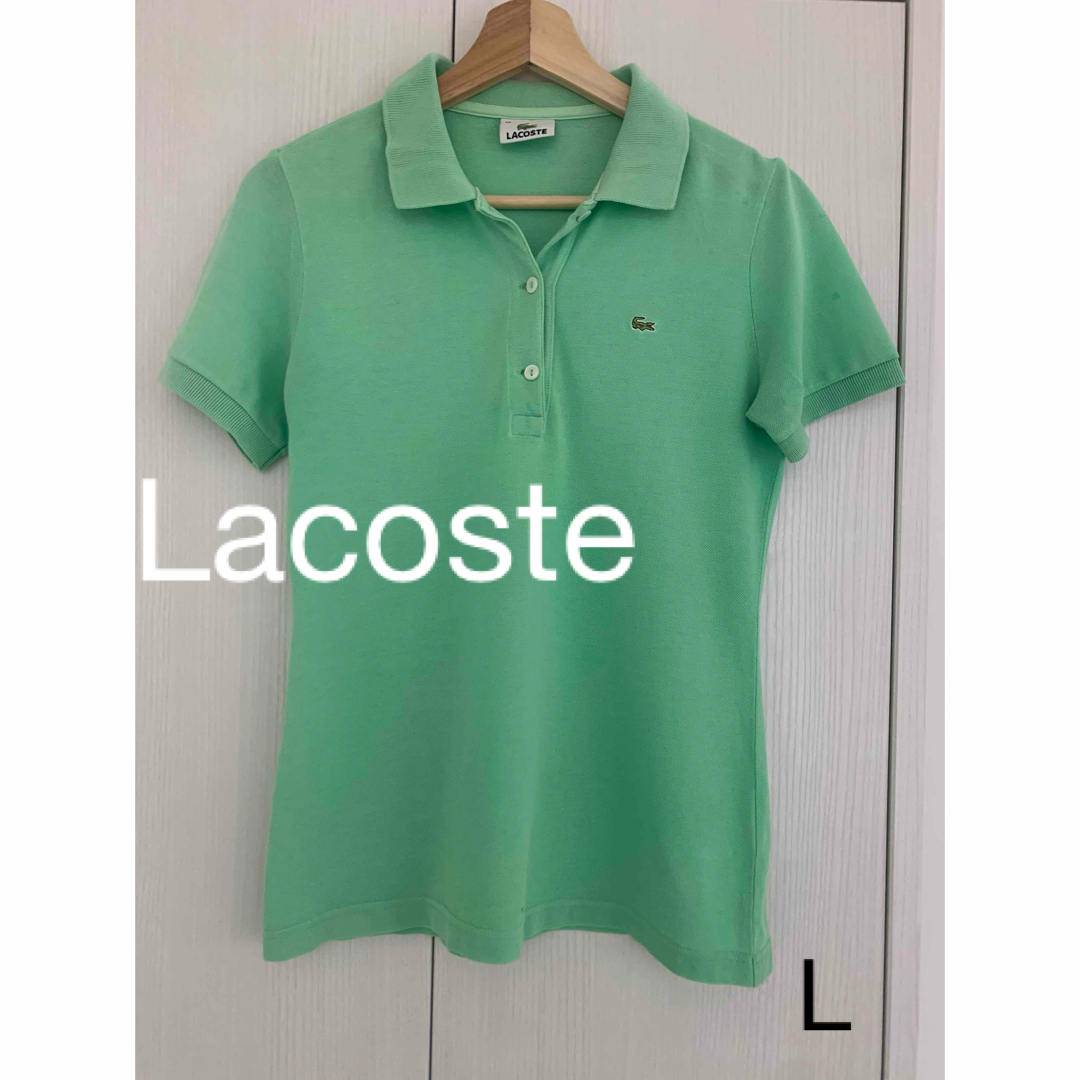 LACOSTE(ラコステ)のLACOSTE ポロシャツ　サイズ40  ダメージあります。 レディースのトップス(ポロシャツ)の商品写真