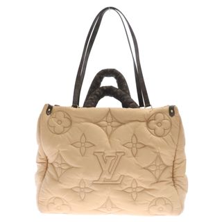 ルイヴィトン(LOUIS VUITTON)のLOUIS VUITTON ルイヴィトン オンザゴーGM LVピロー 2WAY トートバッグ ナイロン ベージュ モノグラム M59007 ベージュ(トートバッグ)