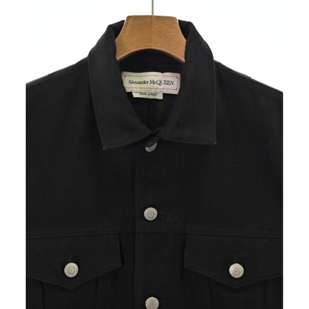 Alexander McQueen - ALEXANDER MCQUEEN ブルゾン 50(XL位) 黒 Alexander McQueen - ALEXANDER MCQUEEN ブルゾン 50(XL位) 黒
