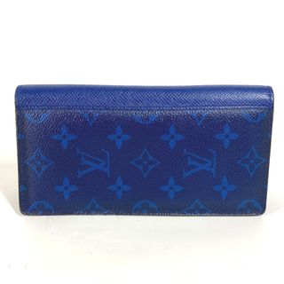 ルイヴィトン(LOUIS VUITTON)のルイヴィトン LOUIS VUITTON ポルトフォイユ ブラザ M30297  モノグラム  2つ折り 長財布 モノグラムキャンバス ブルー(財布)