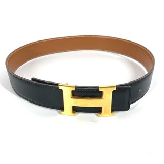 エルメス(HERMES)のエルメス HERMES コンスタンス Hベルト リバーシブル ベルト カーフレザー □B刻 ブラック×レザー(ベルト)