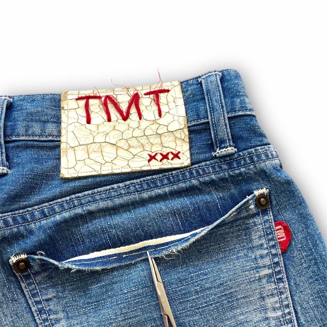 TMT(ティーエムティー)の【TMT】ティーエムティー 赤耳デニムパンツ ジーンズ HQライン ヒゲハチノス メンズのパンツ(デニム/ジーンズ)の商品写真