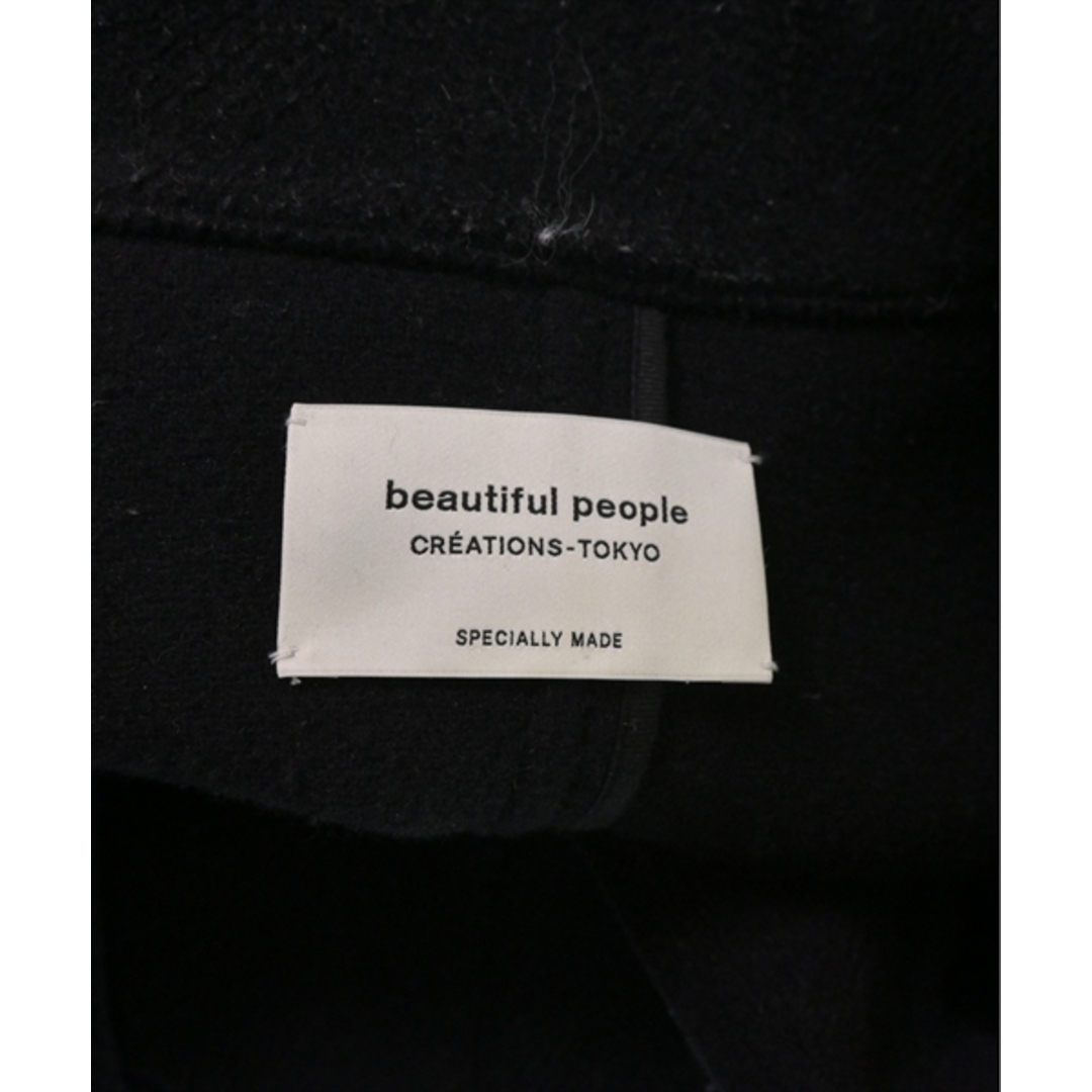 beautiful people(ビューティフルピープル)のbeautiful people ピーコート 36(S位) 黒 【古着】【中古】 レディースのジャケット/アウター(ピーコート)の商品写真