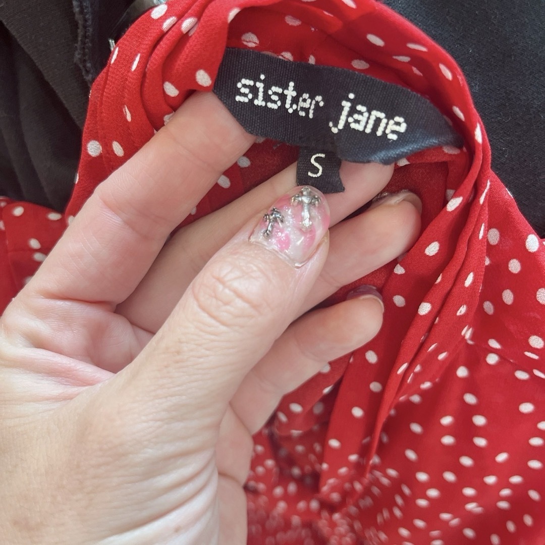 sister jane(シスタージェーン)の【美品♡】Sister Jane ドットマキシワンピース　ハート　ロングワンピ レディースのワンピース(ロングワンピース/マキシワンピース)の商品写真