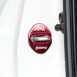 新型 ススズキ ジムニー ドアストライカー JB64 JB74 レッド(車内アクセサリ)