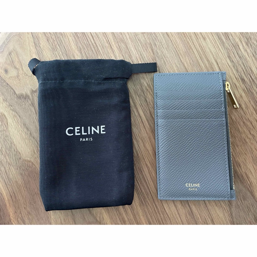 未使用 CELINE ジップ付きコンパクトカードホルダー フラグメントケース 未使用 CELINE ジップ付きコンパクトカードホルダー フラグメントケース