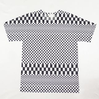 2001SS コムデギャルソン シースルー ドット チェック トップ Tシャツ