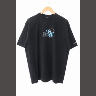 バックチャンネル(Back Channel)のバックチャンネル 23SS フィッシング ロゴ プリント 半袖Tシャツ L 黒(Tシャツ/カットソー(半袖/袖なし))