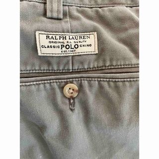 ポロラルフローレン(POLO RALPH LAUREN)のポロラルフローレンチノパン　34/34 タック無し　古着(チノパン)