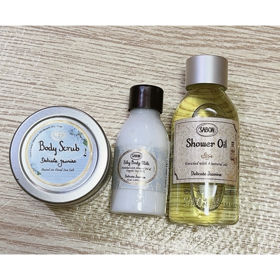 SABON(サボン)のSABON☆デリケートジャスミン⭐︎セット コスメ/美容のボディケア(ボディスクラブ)の商品写真