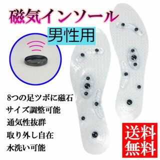 新品☆送料無料！磁気インソール【F男性用】(ウォーキング)