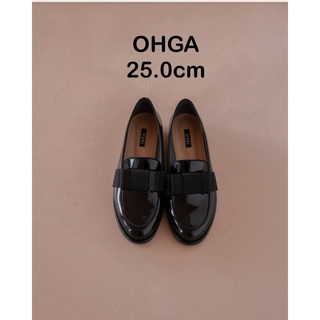 ★azupin様★OHGA リボンローファー　25.0cm(ローファー/革靴)