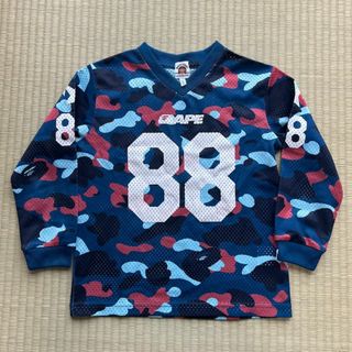 アベイシングエイプ(A BATHING APE)のBAPE キッズ 長袖Tシャツ 迷彩 130cm メッシュ スポーツ(Tシャツ/カットソー)