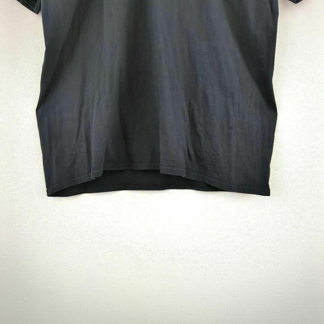 輸入 Tシャツ XL ブラック ビッグプリント US古着 半袖 オーバーサイズ メンズのトップス(Tシャツ/カットソー(半袖/袖なし))の商品写真