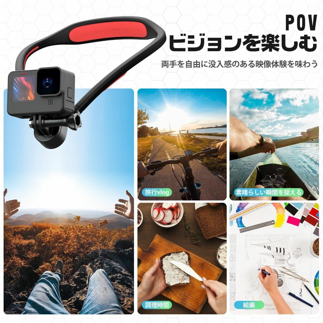 【在庫処分】Ulanzi ネックレスマウント Gopro用 磁気吸引 アクセサリ スマホ/家電/カメラのカメラ(その他)の商品写真