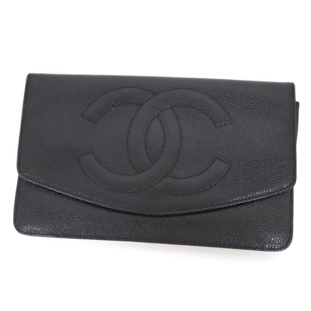 CHANEL(シャネル)の【CHANEL】シャネル 長財布 デカココ ブラック×ゴールド金具 キャビアスキン 3番台～7桁/br3724tg レディースのファッション小物(財布)の商品写真