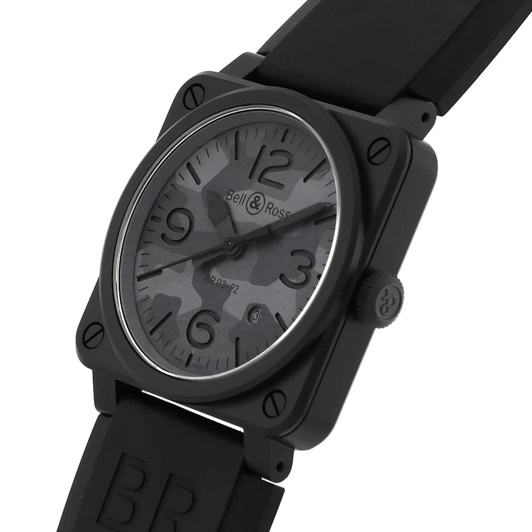 Bell & Ross(ベルアンドロス)のベル＆ロス BR03-92 ブラックカモ BR0392-CAMO-CE/SRB メンズ 中古 腕時計 メンズの時計(腕時計(アナログ))の商品写真
