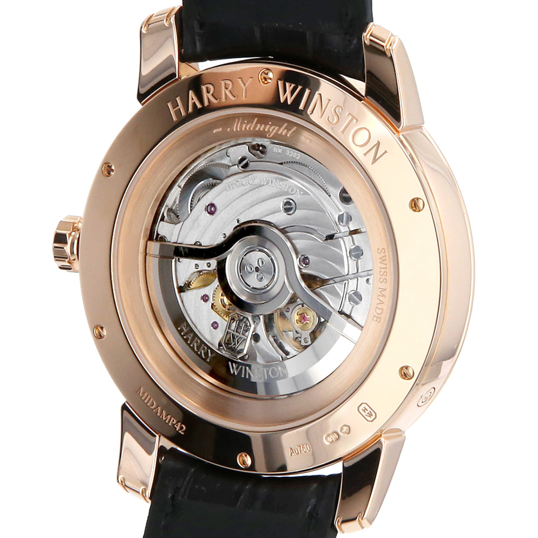 HARRY WINSTON(ハリーウィンストン)のハリーウィンストン ミッドナイト ムーンフェイズ オートマティック MIDAMP42RR002 メンズ 中古 腕時計 メンズの時計(腕時計(アナログ))の商品写真