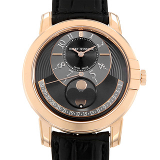 ハリーウィンストン(HARRY WINSTON)のハリーウィンストン ミッドナイト ムーンフェイズ オートマティック MIDAMP42RR002 メンズ 中古 腕時計(腕時計(アナログ))