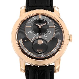 HARRY WINSTON - ハリーウィンストン ミッドナイト ムーンフェイズ オートマティック MIDAMP42RR002 メンズ 中古 腕時計