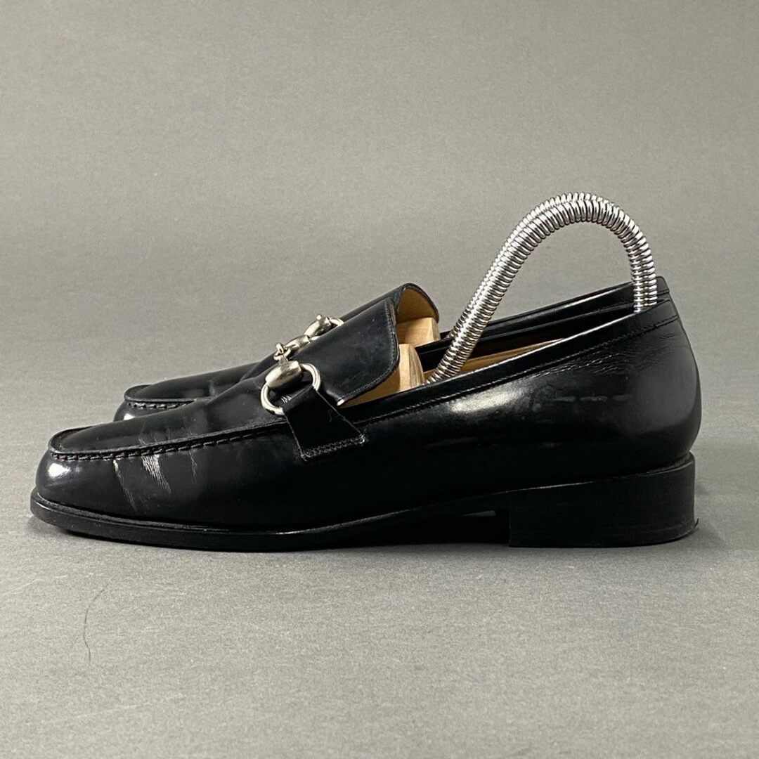 Gucci(グッチ)の1d12 GUCCI グッチ ホースビット ローファー 35 C ブラック レザー イタリア製 シューズ ビジネス フォーマル GG レディースの靴/シューズ(ローファー/革靴)の商品写真