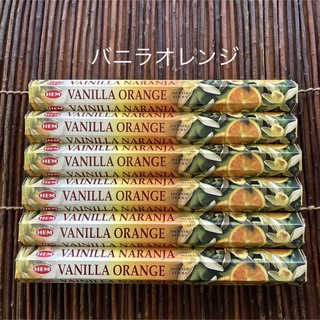 新品　お香　HEM バニラ オレンジ 6箱セット(お香/香炉)