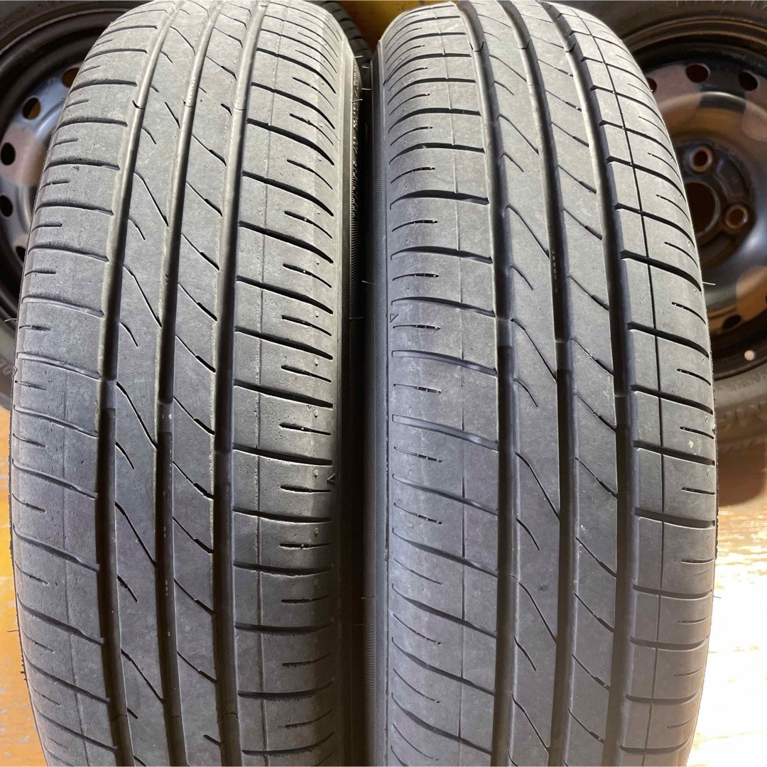 夏タイヤ 鉄ホイール 145/80R13 4本 溝有 2021年製タイヤ 自動車/バイクの自動車(タイヤ・ホイールセット)の商品写真