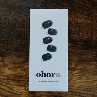 オホーラ(ohora)の【ohora】オホーラ　ジェルネイルシール　ブラック(ネイル用品)