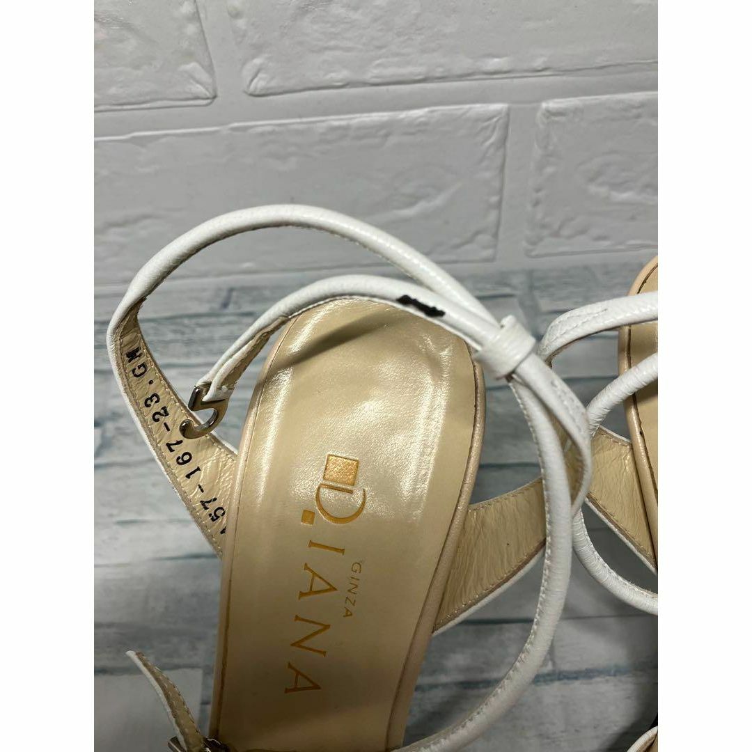DIANA ダイアナ　ミュール　白　23cm レディースの靴/シューズ(サンダル)の商品写真