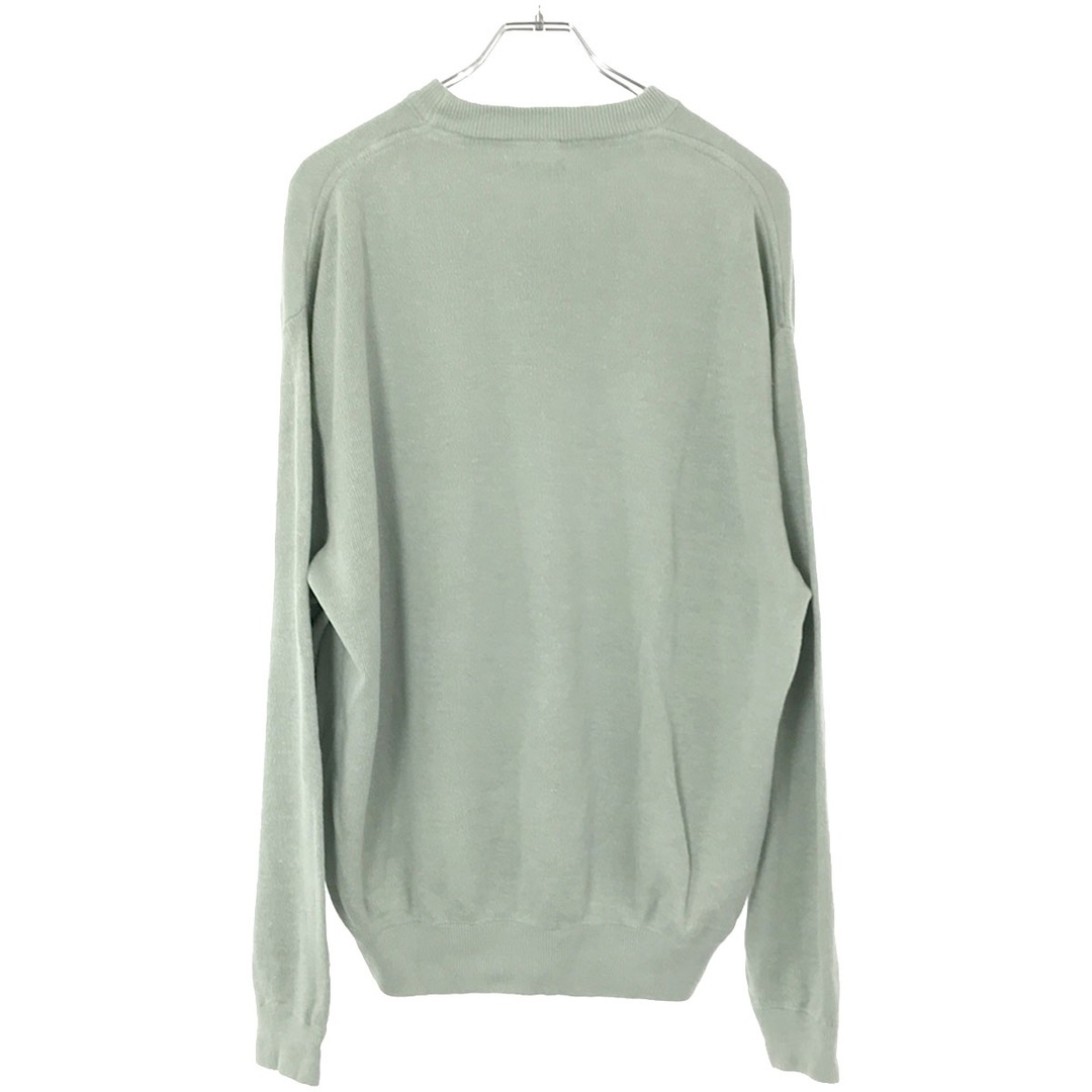 UNIVERSAL PRODUCTS ユニバーサルプロダクツ 23SS HEMP CREW NECK KINT リネンニットセーター ミントグリーン系 3 231-60203 メンズのトップス(ニット/セーター)の商品写真