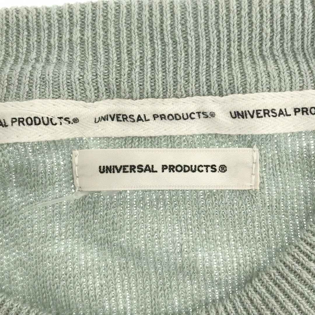 UNIVERSAL PRODUCTS ユニバーサルプロダクツ 23SS HEMP CREW NECK KINT リネンニットセーター ミントグリーン系 3 231-60203 メンズのトップス(ニット/セーター)の商品写真