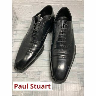 Paul Stuart（ポールスチュアート）パンチドキャップトゥ　黒　25cm(ドレス/ビジネス)