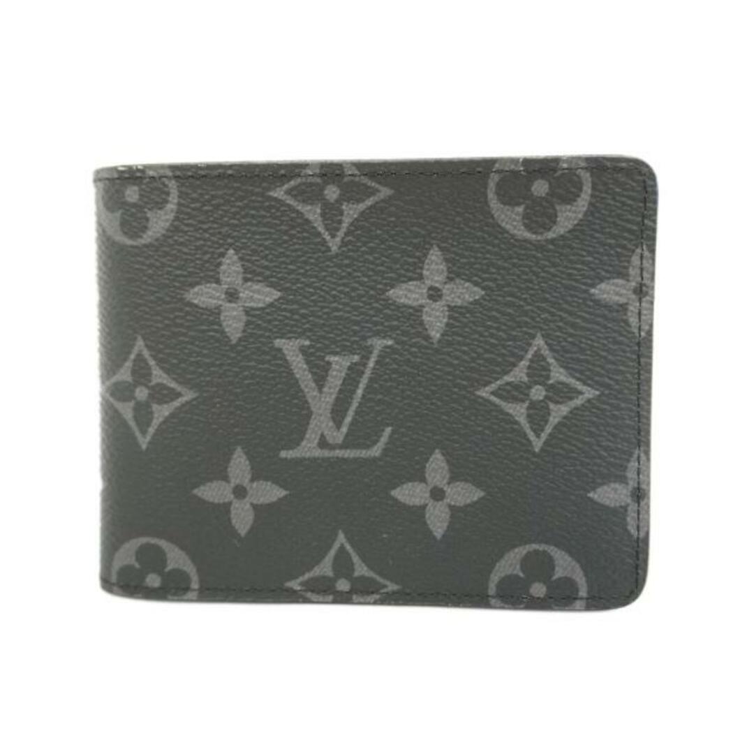 LOUIS VUITTON(ルイヴィトン)の【4hb1665】ルイヴィトン 財布/モノグラム・エクリプス/ポルトフォイユミュルティプル/M61695/ブラック【中古】メンズ レディースのファッション小物(財布)の商品写真