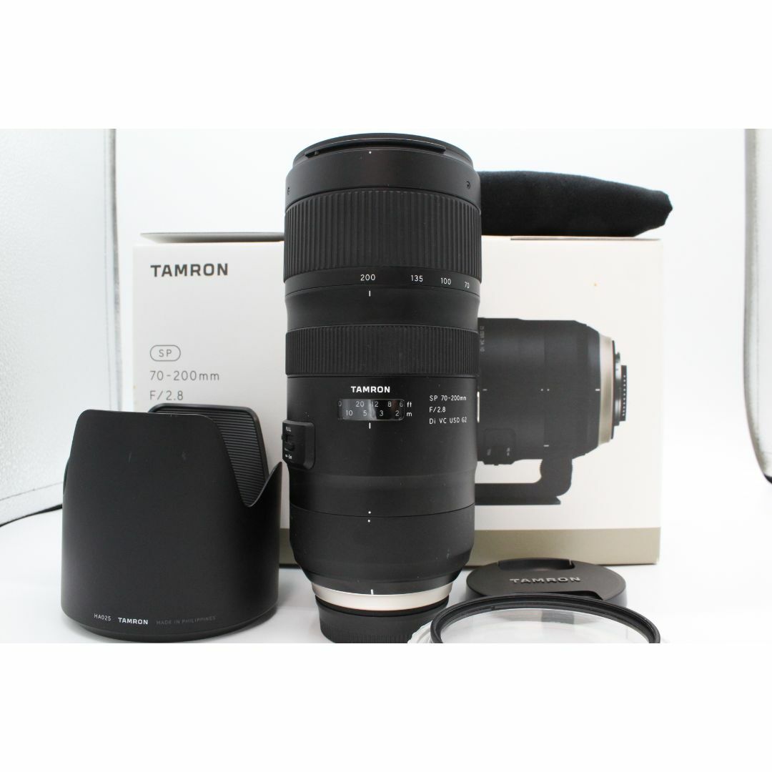 TAMRON(タムロン)の＜＜化粧箱＆プロテクター付き！！＞＞【良品】TAMRON タムロン SP 70-200mm F2.8 Di VC USD G2 ニコン用 フルサイズ#LE2024290 スマホ/家電/カメラのカメラ(レンズ(ズーム))の商品写真